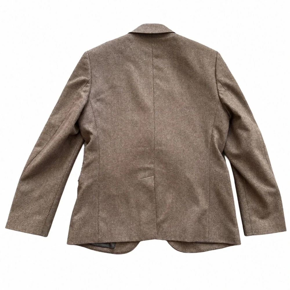 Wills Huckberry Stretch Wool Suit 40S Blazer 34x31 Pants Heather Brown 2 Piece